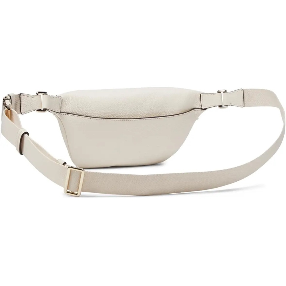 NWOT Kate Spade Hudson Pebbled Leather Parchment/ Ivory Belt Bag - Picture 2 of 5